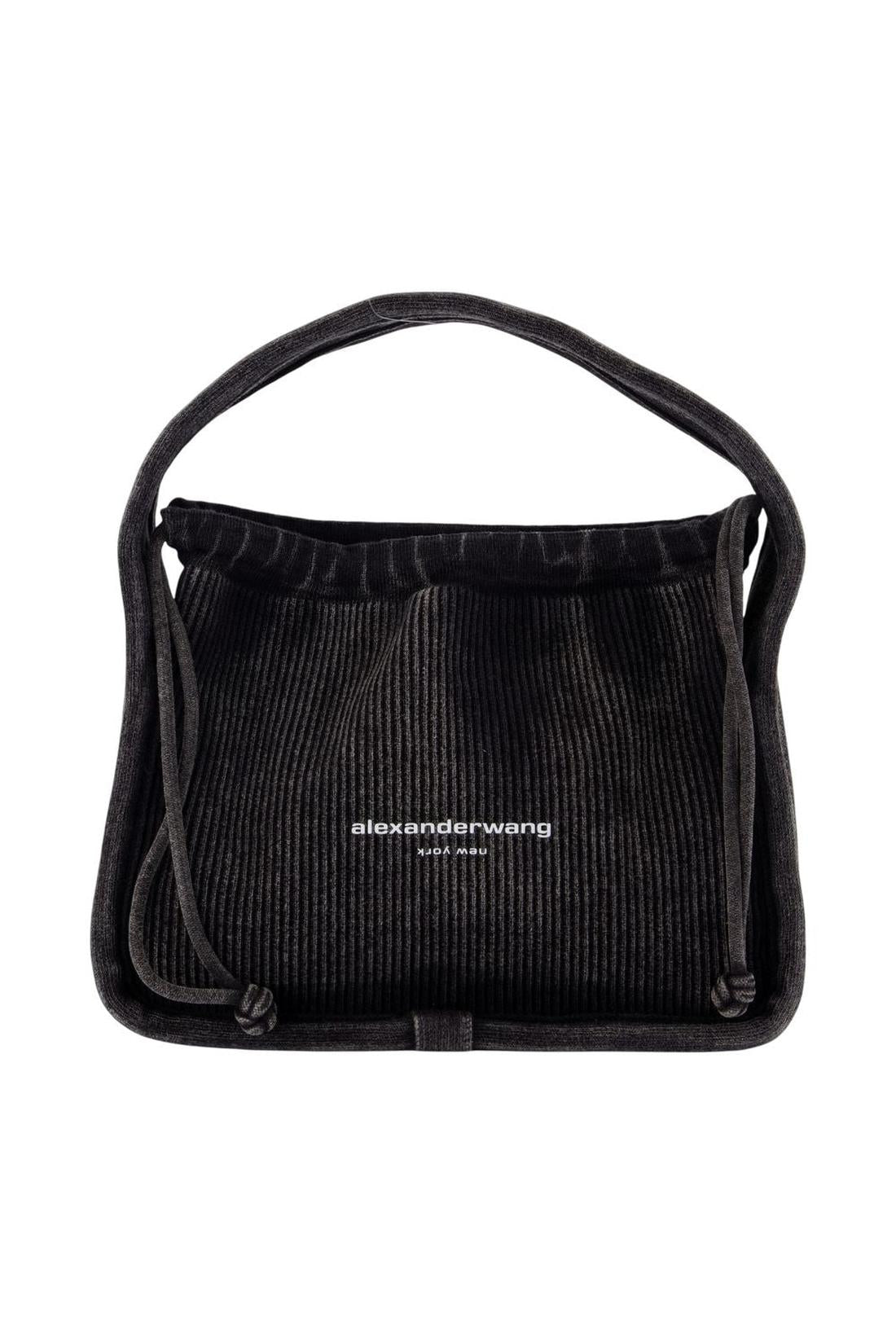 Alexander Wang-Ryan Small Handtasche - Alexander Wang - Baumwolle - Grau-Taschen-Black-Deal-Outlet-by-ARCHIVIST