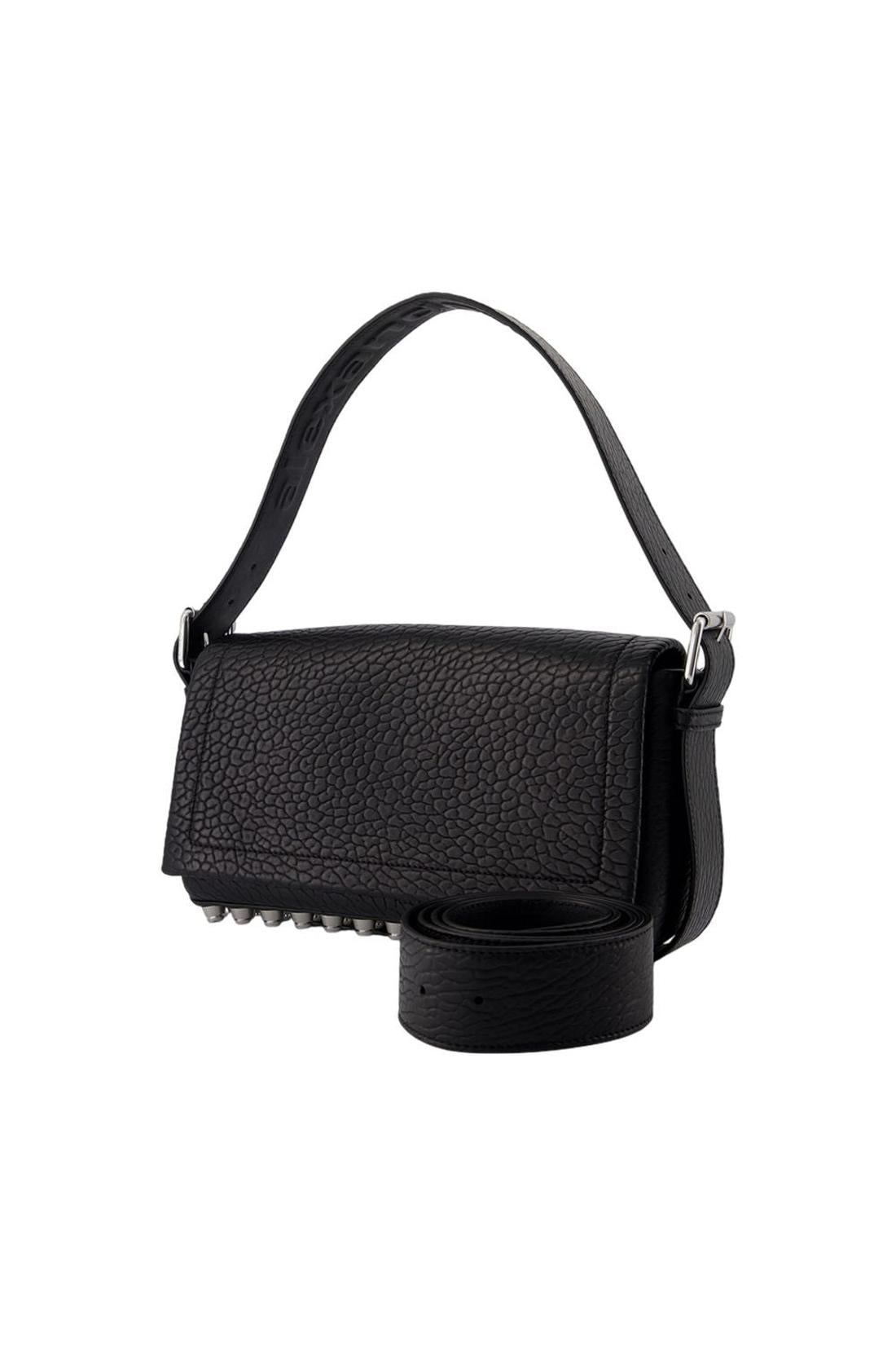 Alexander Wang-Ricco Medium Flap Handtasche - Alexander Wang - Leder - Schwarz-Taschen-Black-Deal-Outlet-by-ARCHIVIST