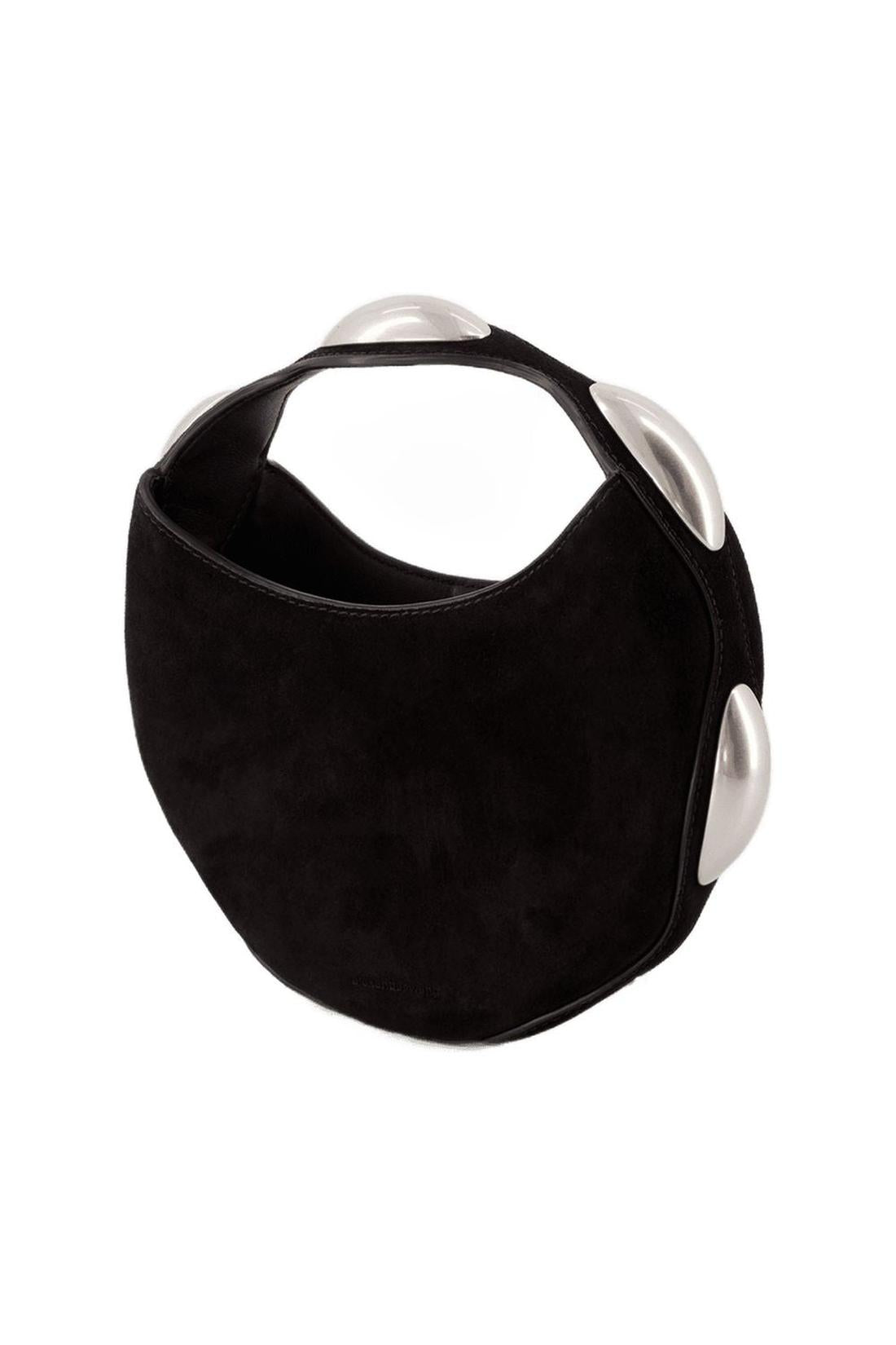 Dome Circular Top Handle Tasche - Alexander Wang - Leder - Schwarz