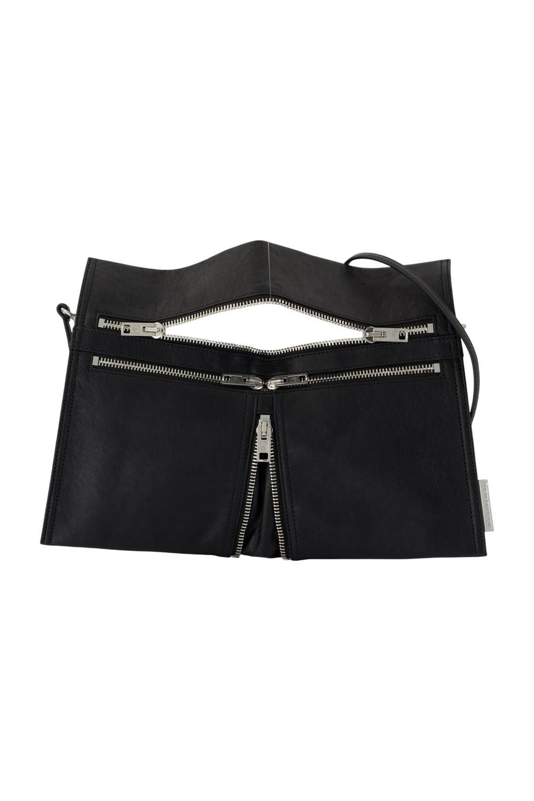Alexander Wang-Geo Medium Schultertasche - Alexander Wang - Leder - Schwarz-Taschen-Black-Deal-Outlet-by-ARCHIVIST