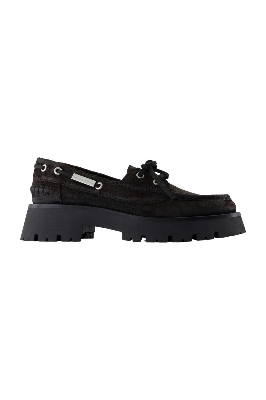 Alexander Wang-Carson Boat Mokassins - Alexander Wang - Leder - Schokolade-schuhe / flache-schuhe-Black-Deal-Outlet-by-ARCHIVIST
