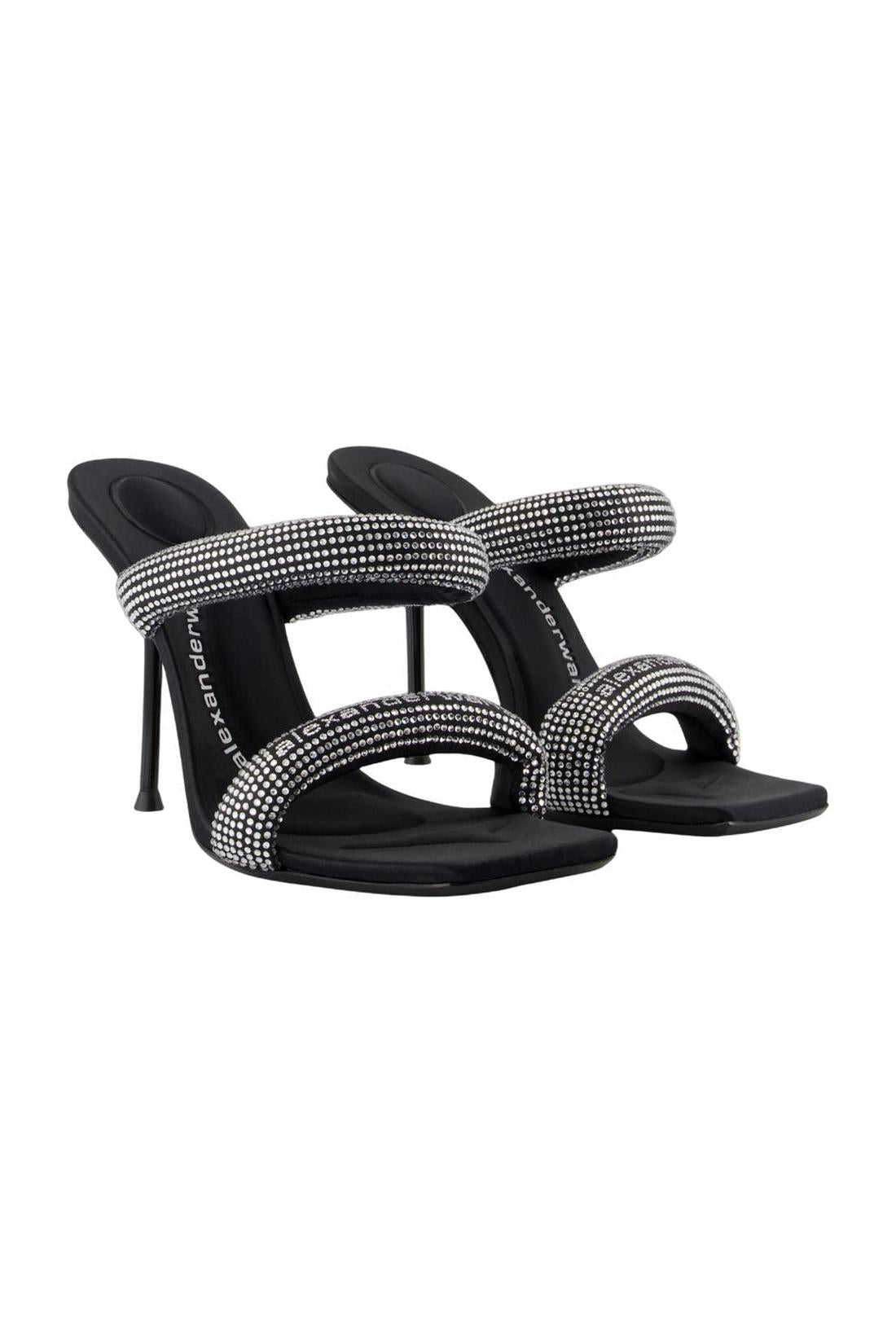 Alexander Wang-Julie Tubular Sandalen - Alexander Wang - Leder - Schwarz-schuhe / sandalen-Black-Deal-Outlet-by-ARCHIVIST