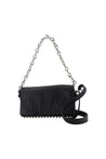 Alexander Wang-Ricco Crushed Slim Schultertasche - Alexander Wang - Leder - Schwarz-Taschen-Black-Deal-Outlet-by-ARCHIVIST