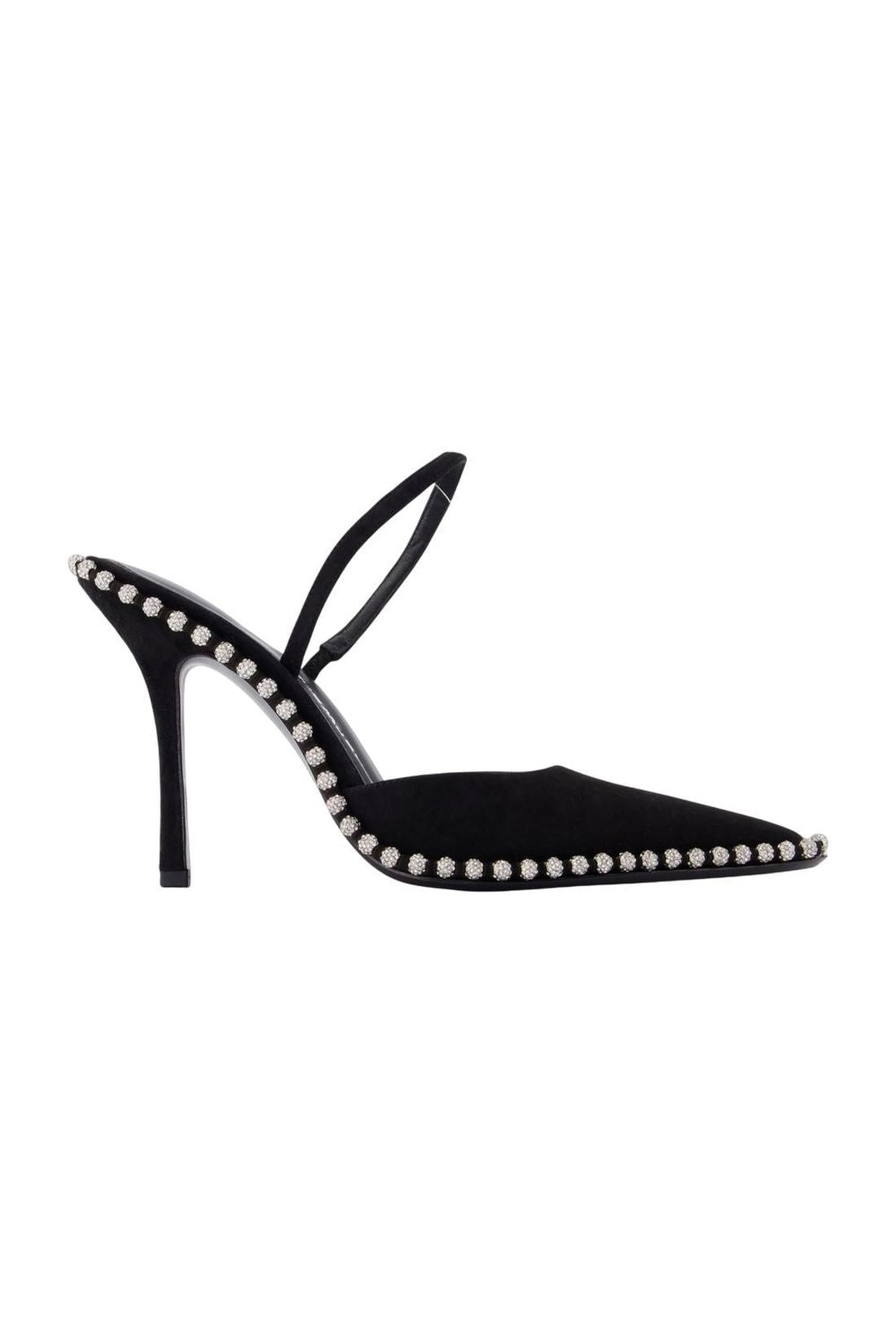 Alexander Wang-Tia 105mm Slingback Pumps - Alexander Wang - Leder - Schwarz-Pumps-Black-Deal-Outlet-by-ARCHIVIST