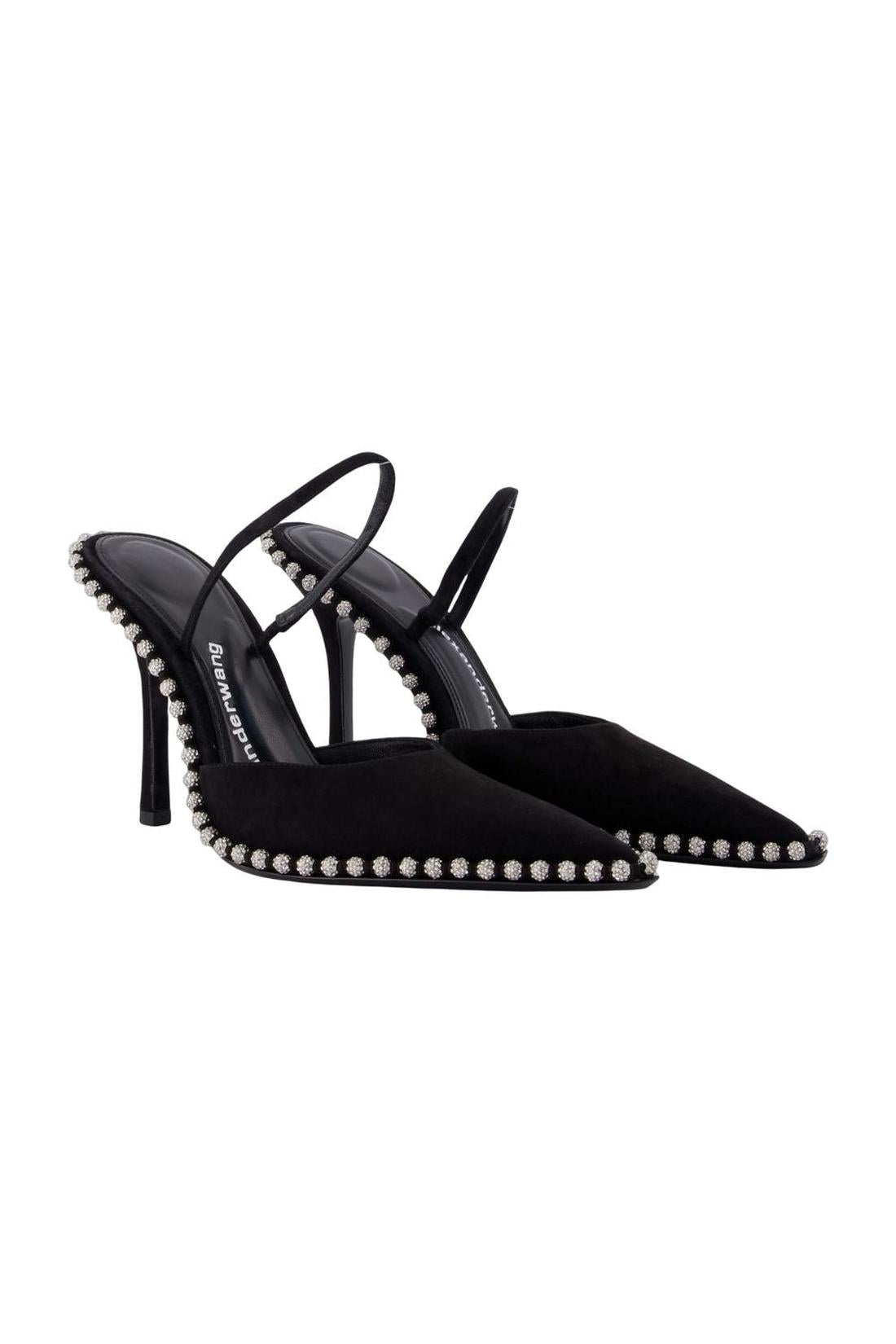 Alexander Wang-Tia 105mm Slingback Pumps - Alexander Wang - Leder - Schwarz-Pumps-Black-Deal-Outlet-by-ARCHIVIST