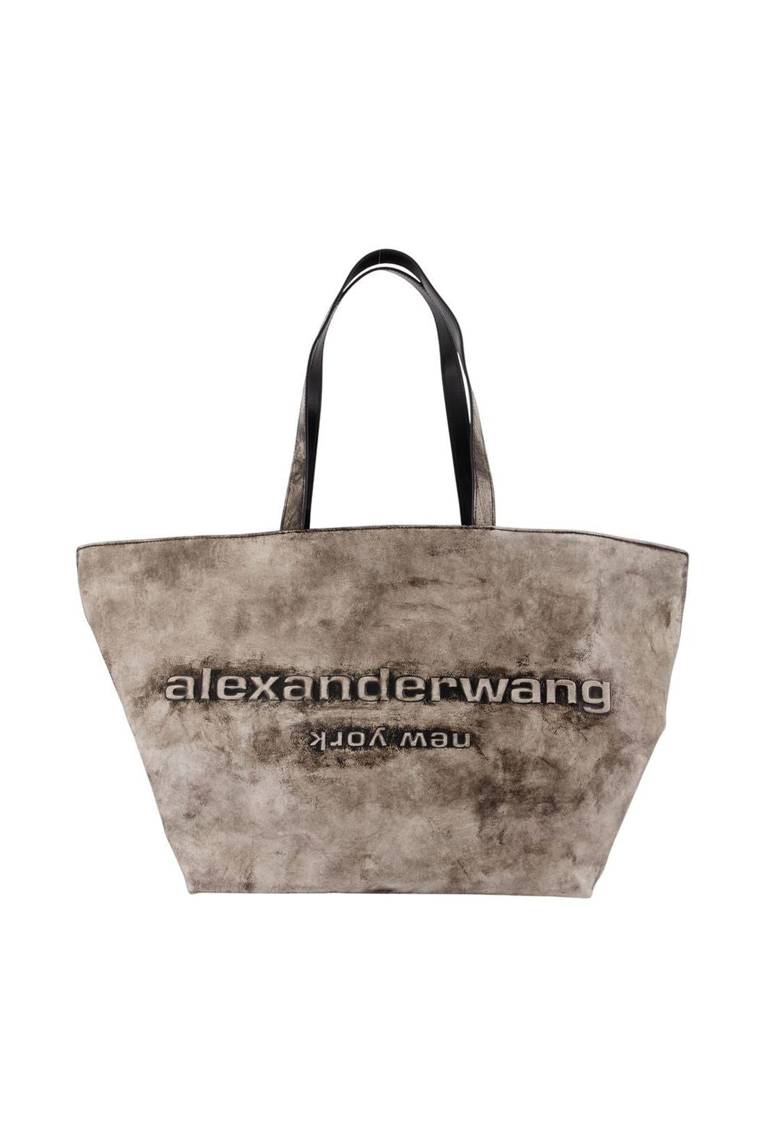 Alexander Wang-Einkaufstasche Punch - Alexander Wang - Leder - Grau-Taschen-Black-Deal-Outlet-by-ARCHIVIST