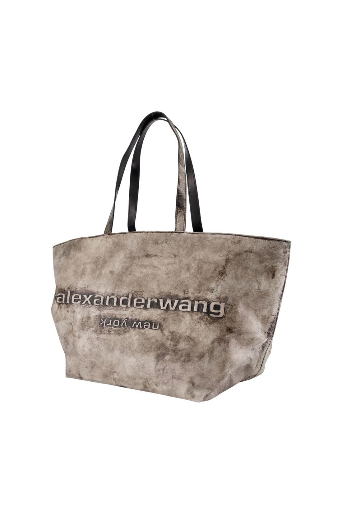Alexander Wang-Einkaufstasche Punch - Alexander Wang - Leder - Grau-Taschen-Black-Deal-Outlet-by-ARCHIVIST