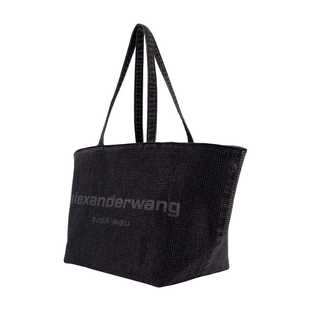 Punch-Einkaufstasche – Alexander Wang – Baumwolle – Dunkelgrau