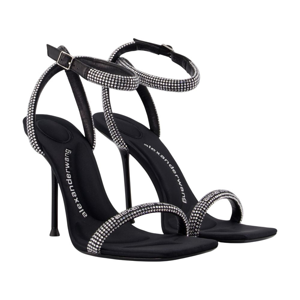 Julie 105mm Sandalen - Alexander Wang - Synthetik - Schwarz