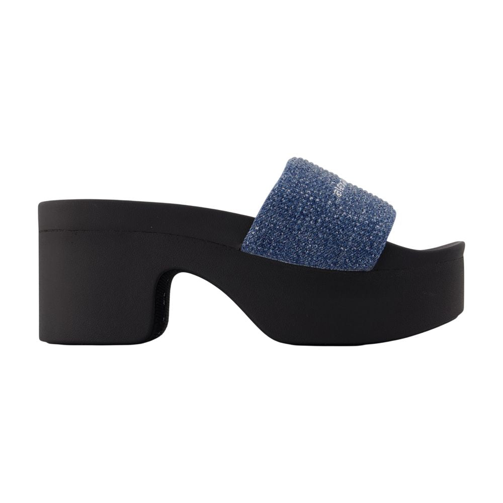 Aw Denim Hotfix Platform Sandalen - Alexander Wang - Baumwolle - Blau