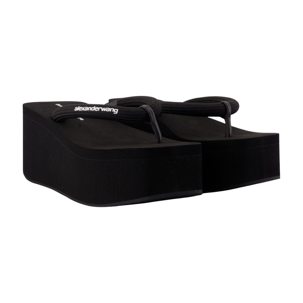 Jenna Thong Platform Sandalen - Alexander Wang - Nylon - Schwarz