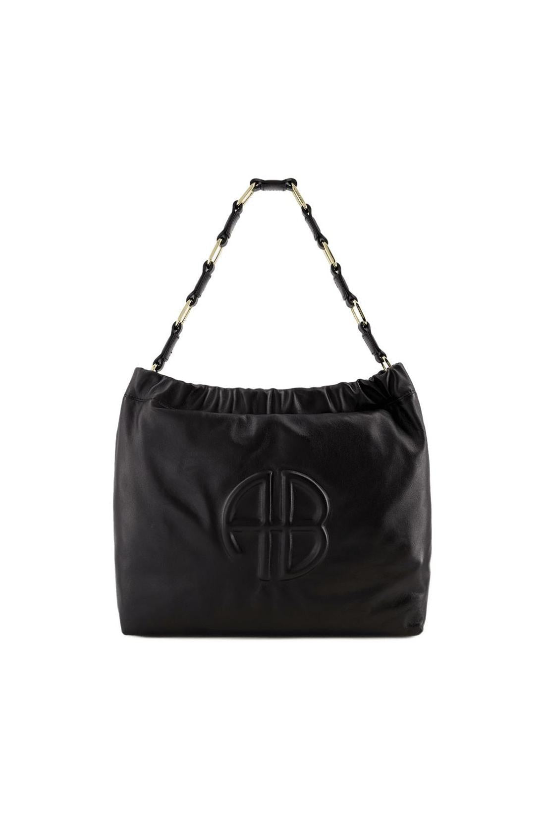 Anine Bing-Kate Schultertasche - ANINE BING - Leder - Schwarz-Taschen-Black-Deal-Outlet-by-ARCHIVIST