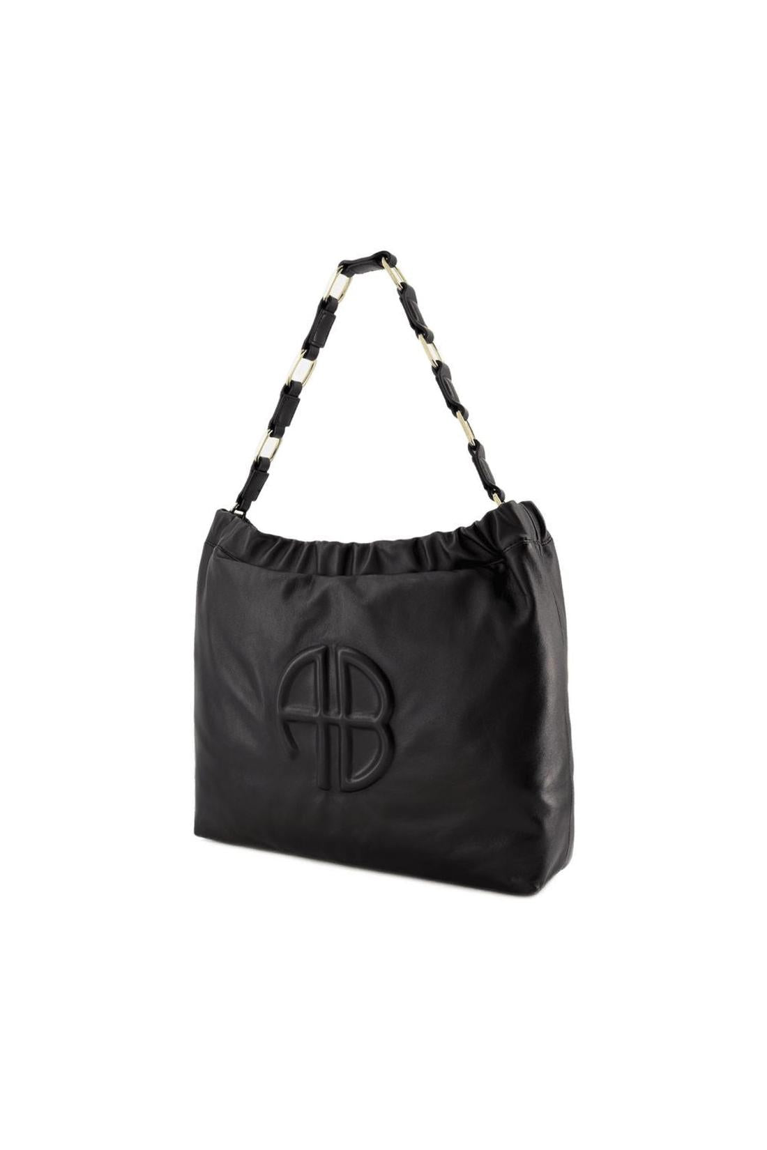 Anine Bing-Kate Schultertasche - ANINE BING - Leder - Schwarz-Taschen-Black-Deal-Outlet-by-ARCHIVIST