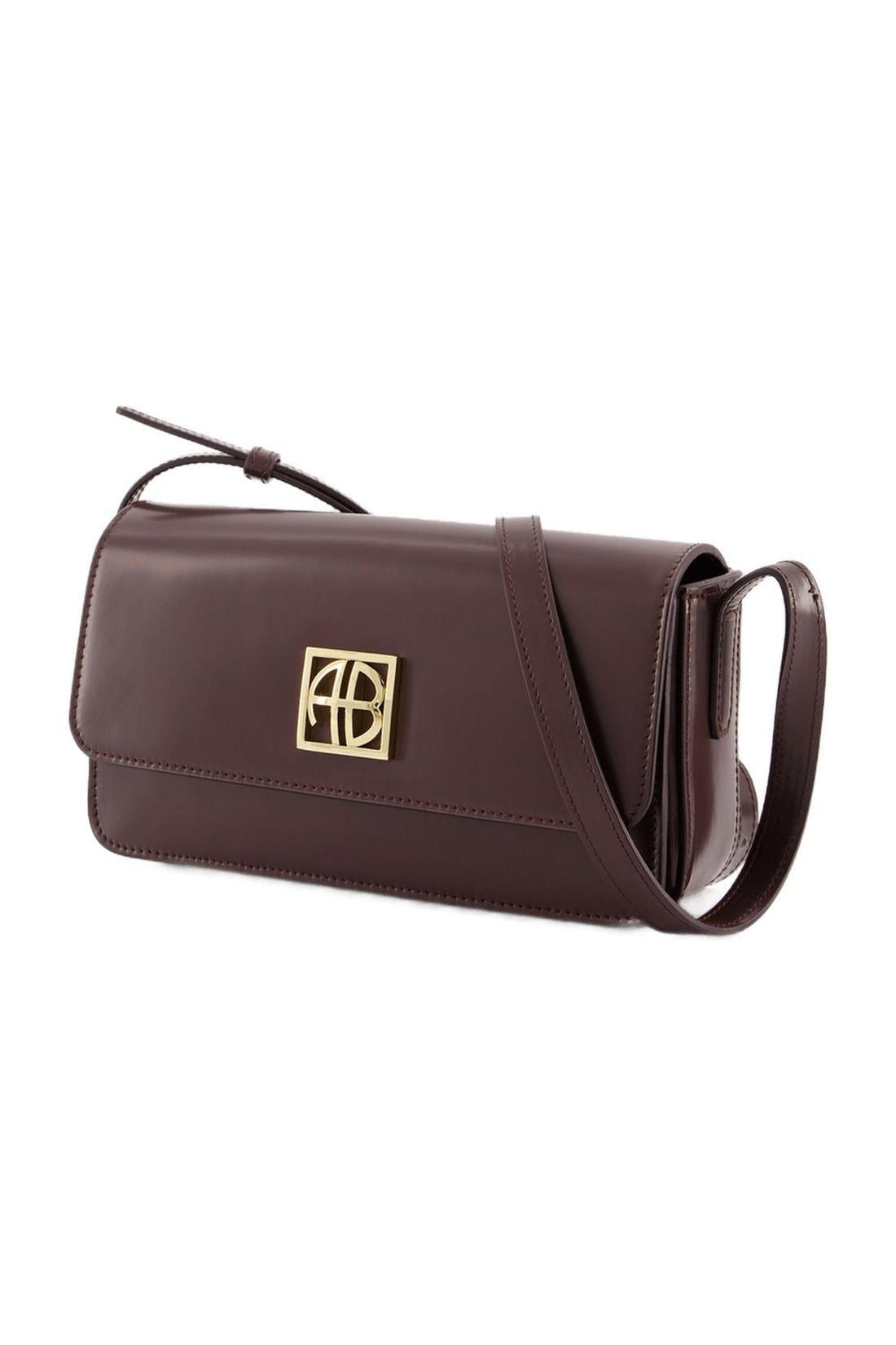 Elly Shoulder Bag - ANINE BING - Leather - Bordeaux