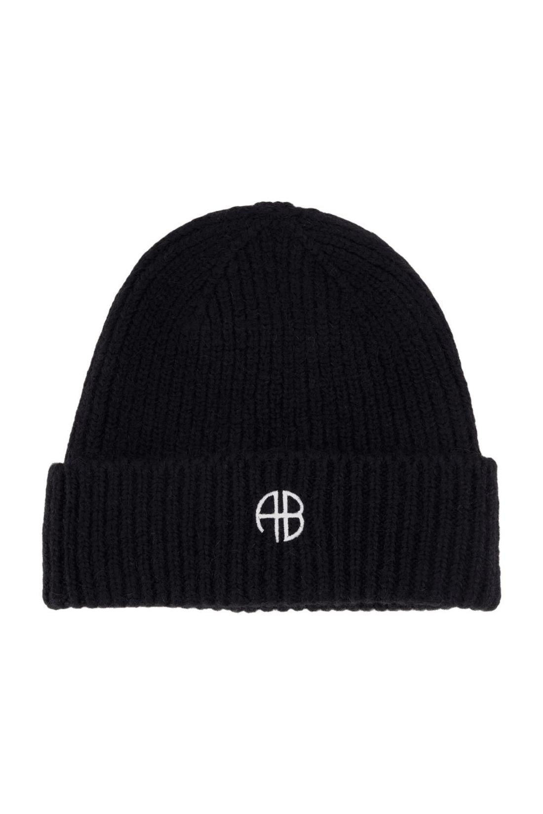 Anine Bing-Mütze Elia - ANINE BING - Wolle - Schwarz-Outdoor-Black-Deal-Outlet-by-ARCHIVIST