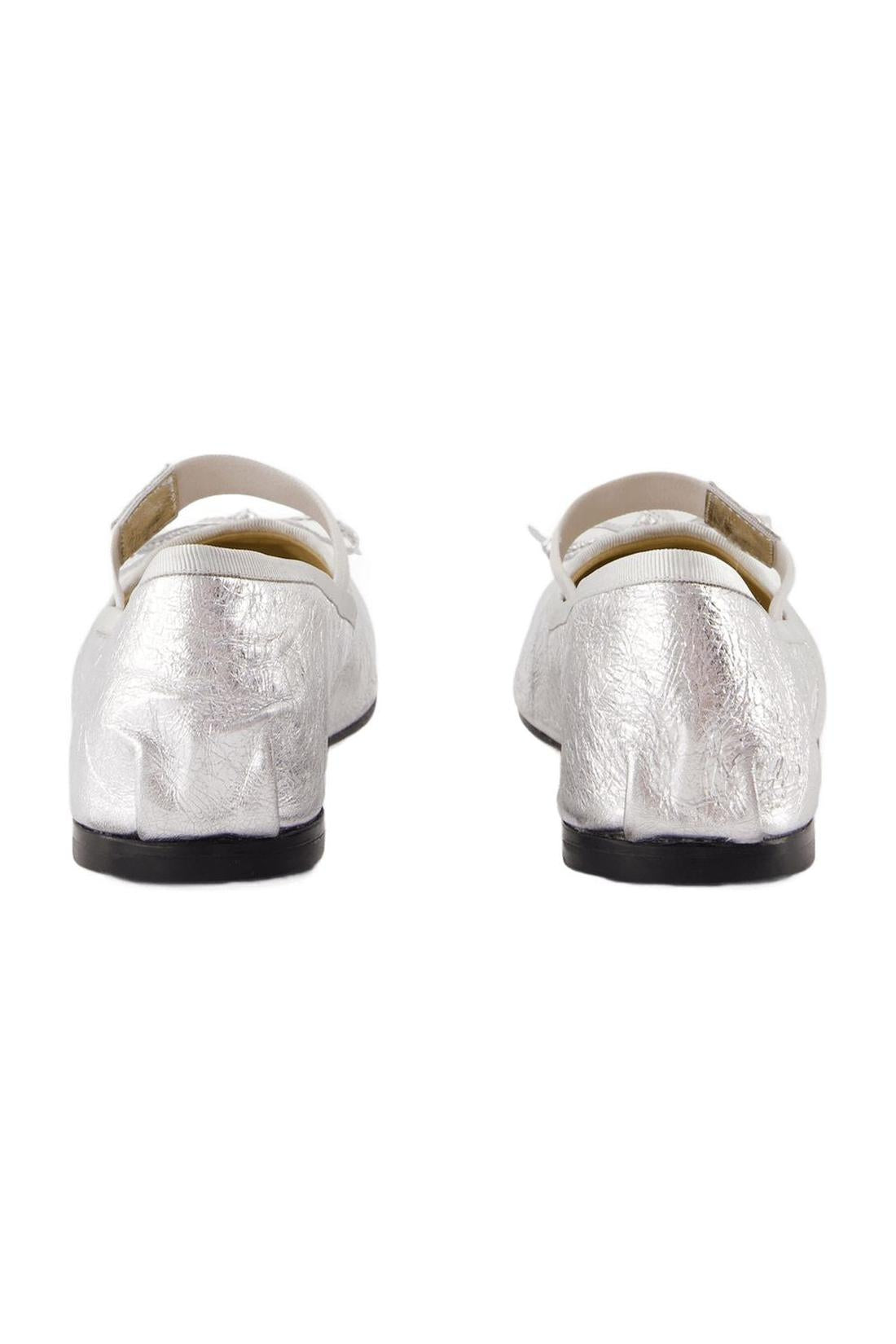 Chaussures plates Jolie - ANINE BING - Cuir - Argent