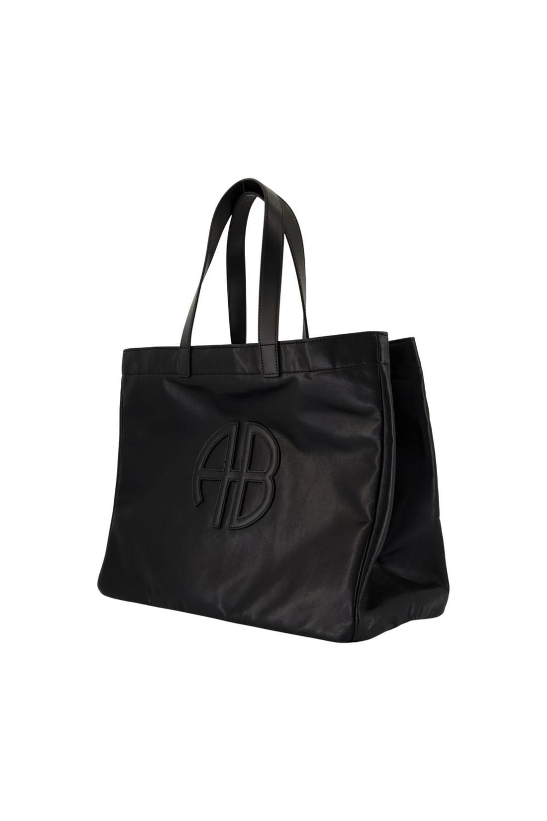 Anine Bing-Rio Large Cabas - ANINE BING - Leder - Schwarz-Taschen-Black-Deal-Outlet-by-ARCHIVIST