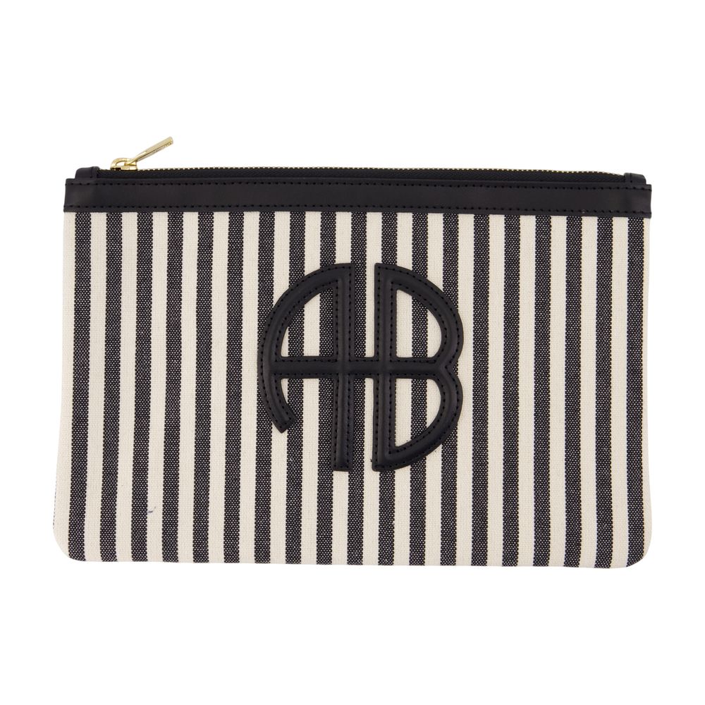 Clutch Lili – ANINE BING – Baumwolle – Schwarz