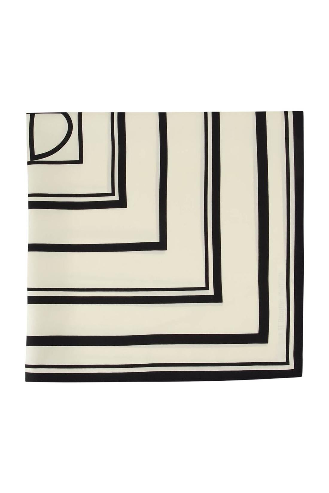 Anine Bing-Schal York Monogram - ANINE BING - Seide - Gedruckt-Outdoor-Black-Deal-Outlet-by-ARCHIVIST