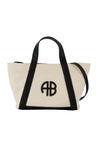 Anine Bing-Small Cara Cabas - ANINE BING - Baumwolle - Beige-Taschen-Black-Deal-Outlet-by-ARCHIVIST