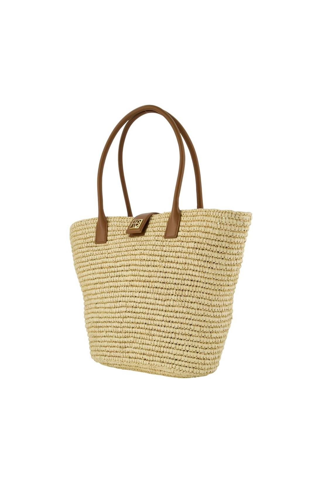 Anine Bing-Cabas Lou Monogramme - ANINE BING - Leder - Beige-Taschen-Black-Deal-Outlet-by-ARCHIVIST