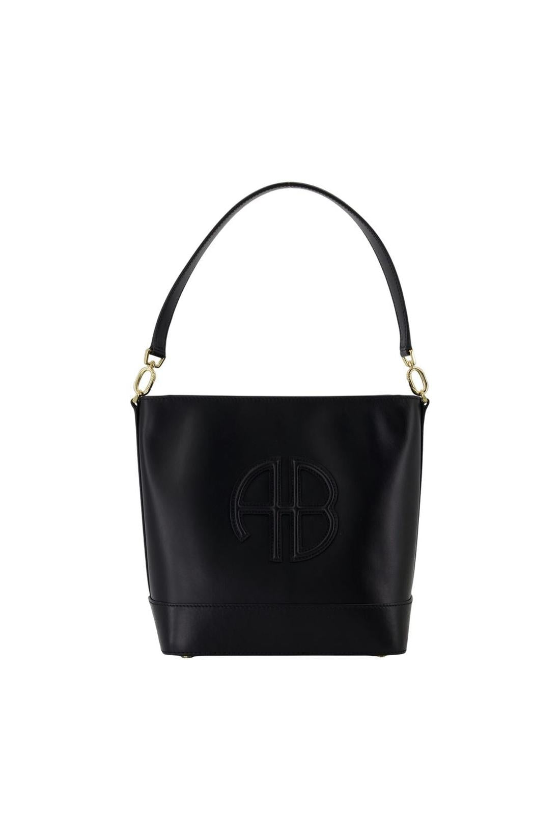 Anine Bing-Lili Schultertasche - ANINE BING - Leder - Schwarz-Taschen-Black-Deal-Outlet-by-ARCHIVIST
