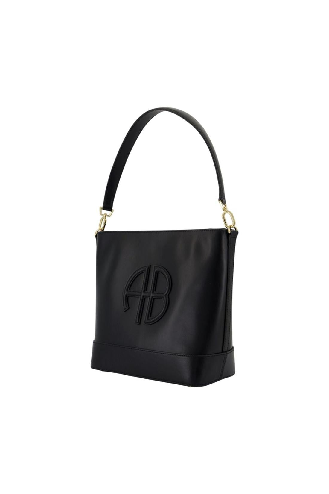Anine Bing-Lili Schultertasche - ANINE BING - Leder - Schwarz-Taschen-Black-Deal-Outlet-by-ARCHIVIST