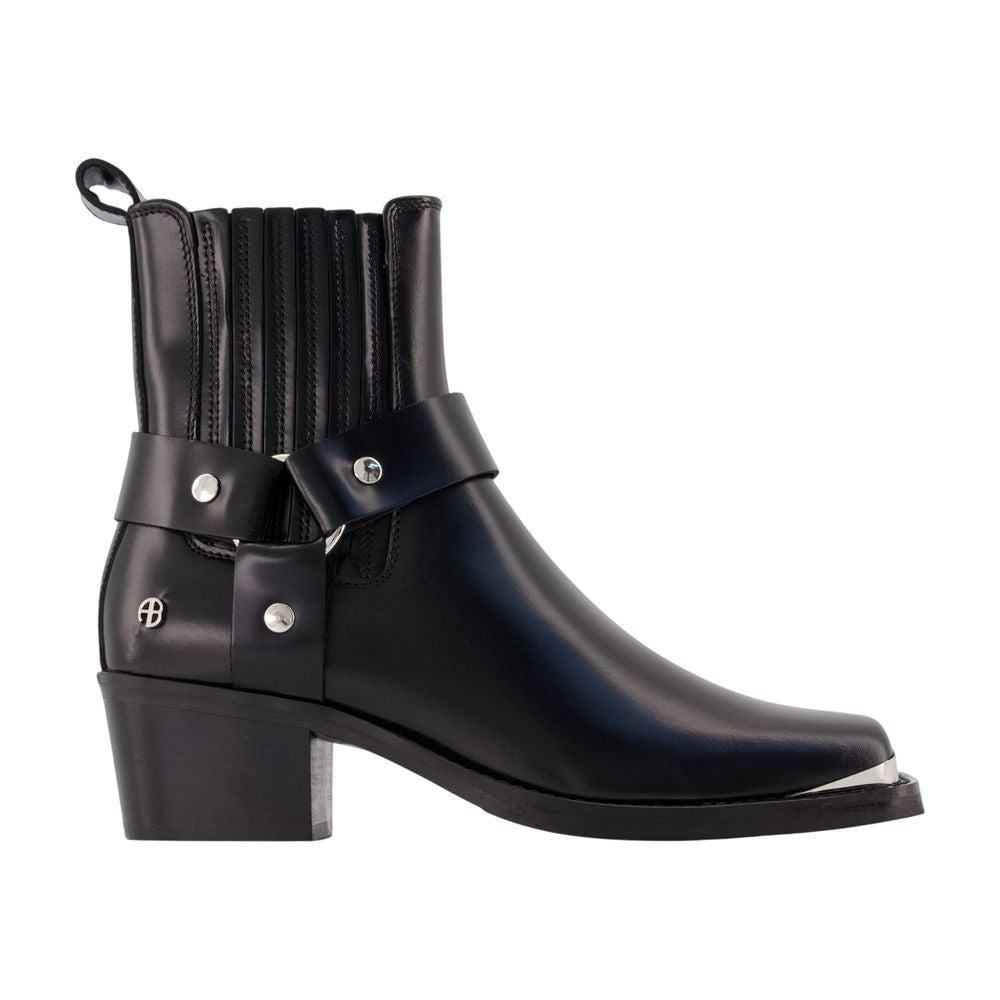 Mid-Biker-Stiefeletten – ANINE BING – Leder – Schwarz