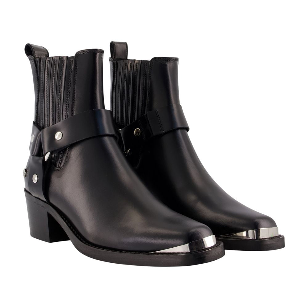 Mid-Biker-Stiefeletten – ANINE BING – Leder – Schwarz