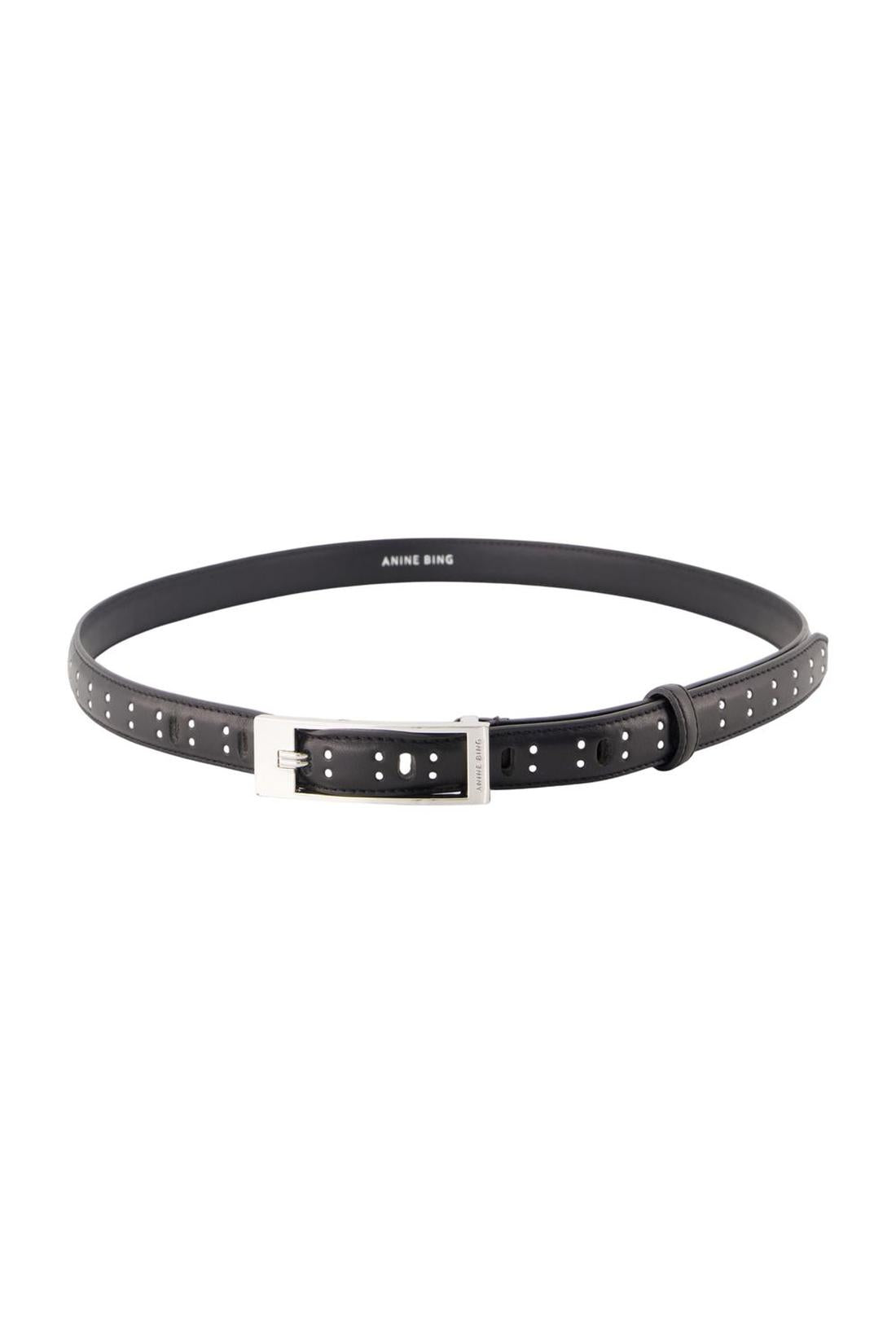 Elly Studs Gürtel - ANINE BING - Leder - Schwarz