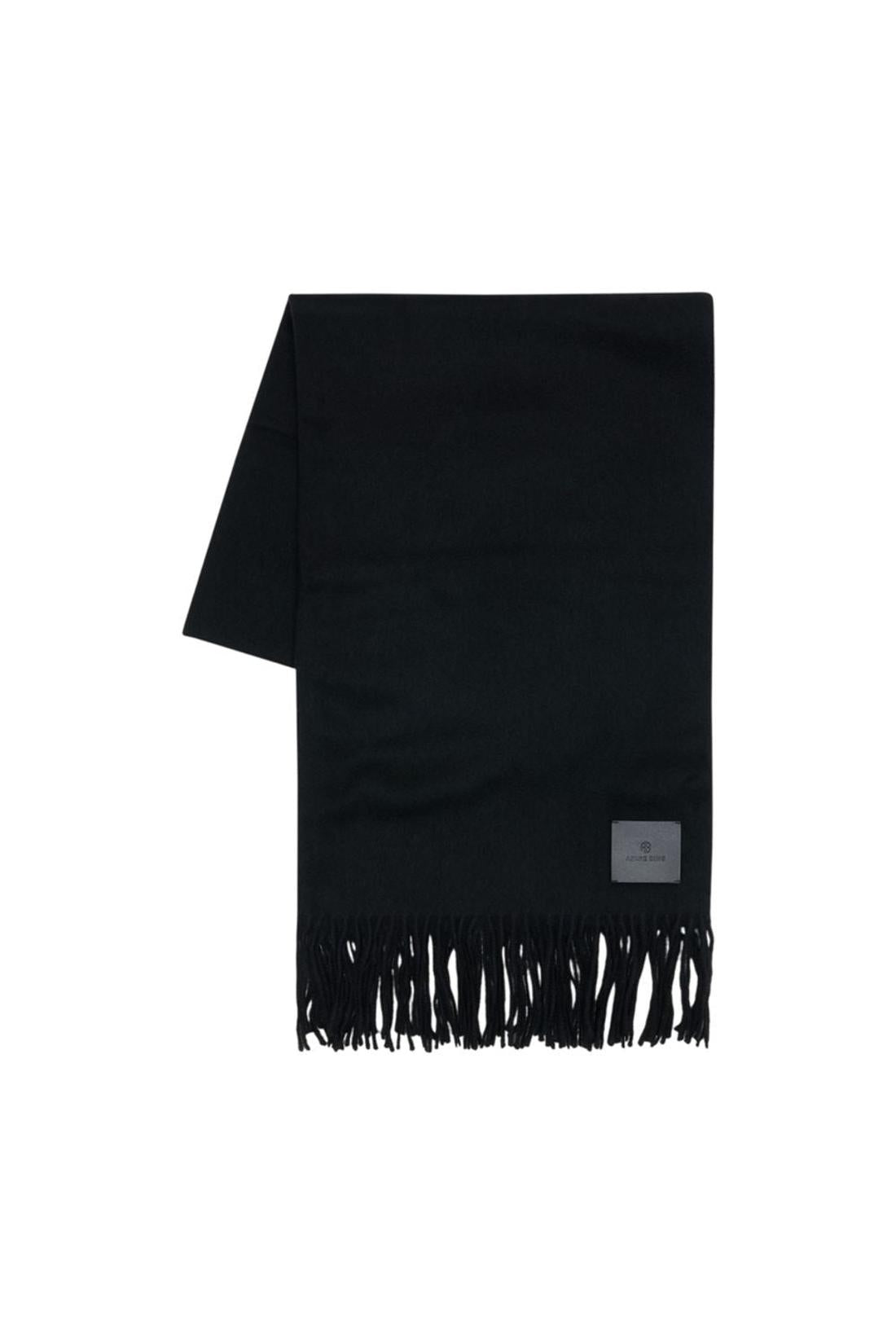Augustina-Schal - ANINE BING - Wolle - Schwarz-Outdoor-Anine Bing-ARCHIVIST