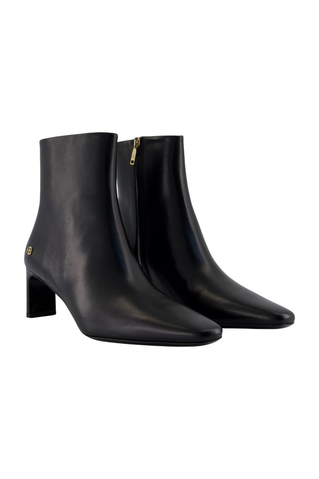 Anine Bing-Jayden Stiefeletten - ANINE BING - Leder - Schwarz-Stiefel & Stiefeletten-Black-Deal-Outlet-by-ARCHIVIST