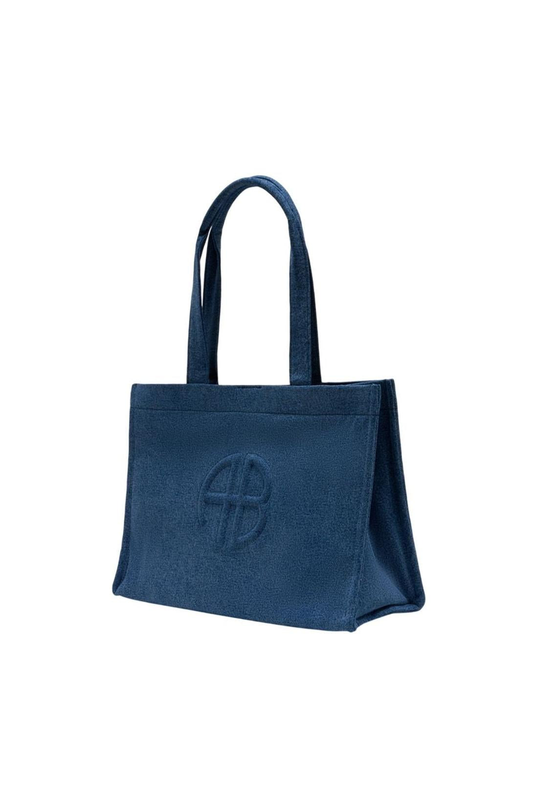 Einkaufstasche Lara – ANINE BING – Baumwolle – Blau-Taschen-Anine Bing-OUTLET-ARCHIVIST-ARCHIVE-SALE