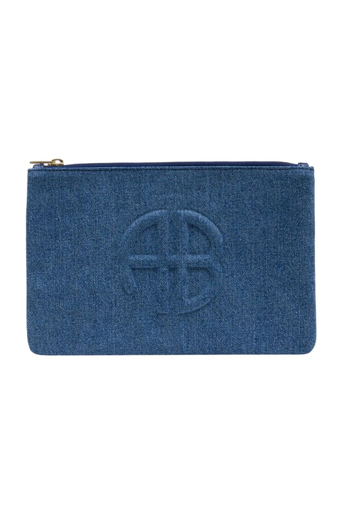 Clutch Lili – ANINE BING – Baumwolle – Blau