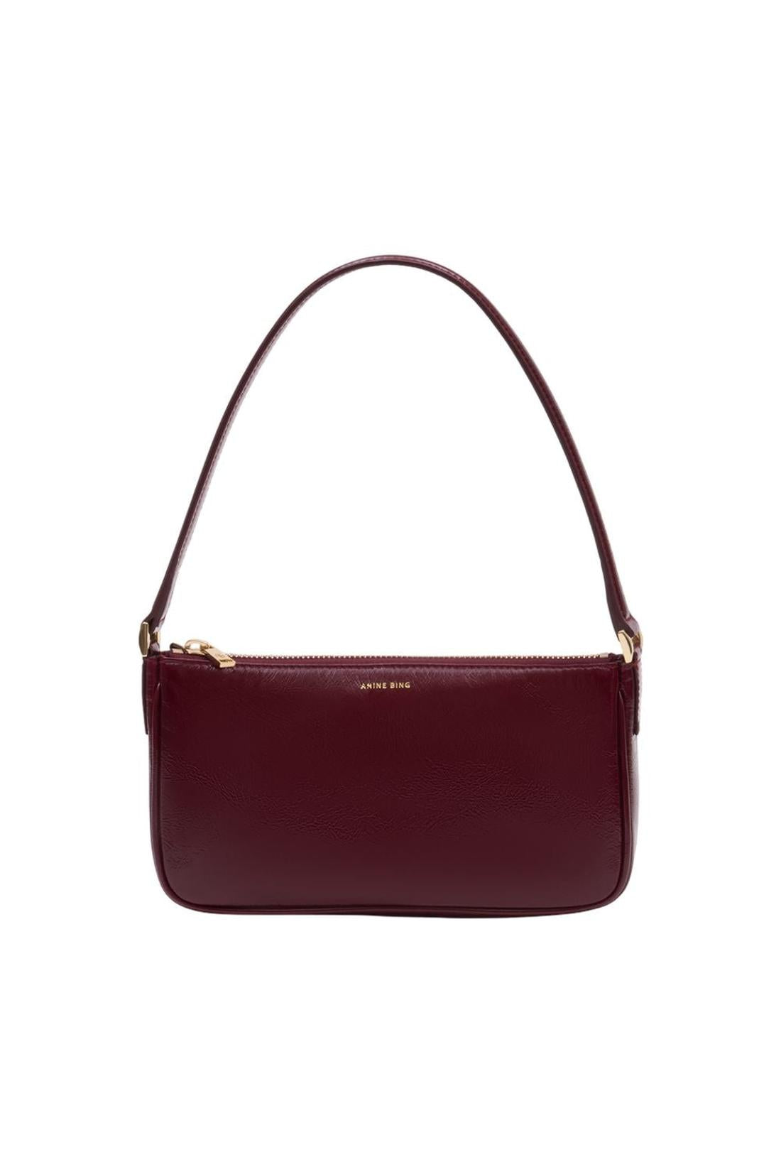 Anine Bing-Mini Elly Schultertasche - ANINE BING - Leder - Bordeaux-Taschen-Black-Deal-Outlet-by-ARCHIVIST