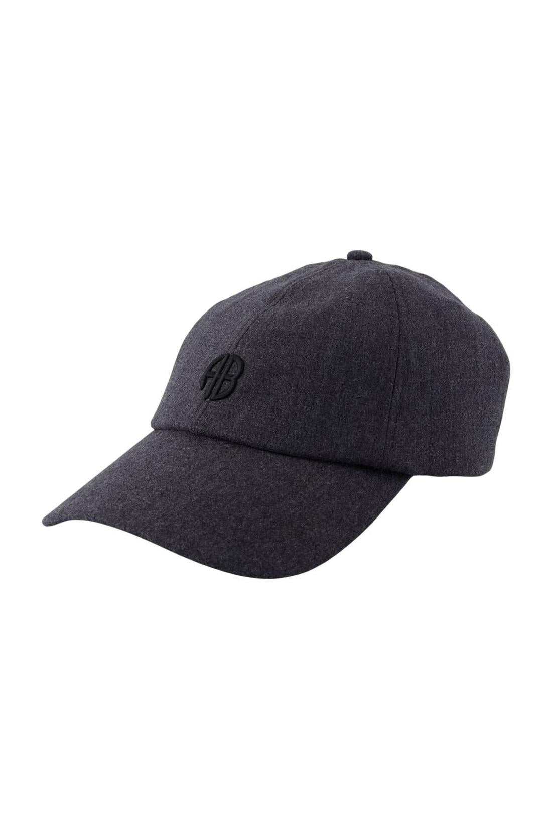 Anine Bing-Jeremy Baseball Cap - ANINE BING - Wolle - Grau-Outdoor-Black-Deal-Outlet-by-ARCHIVIST
