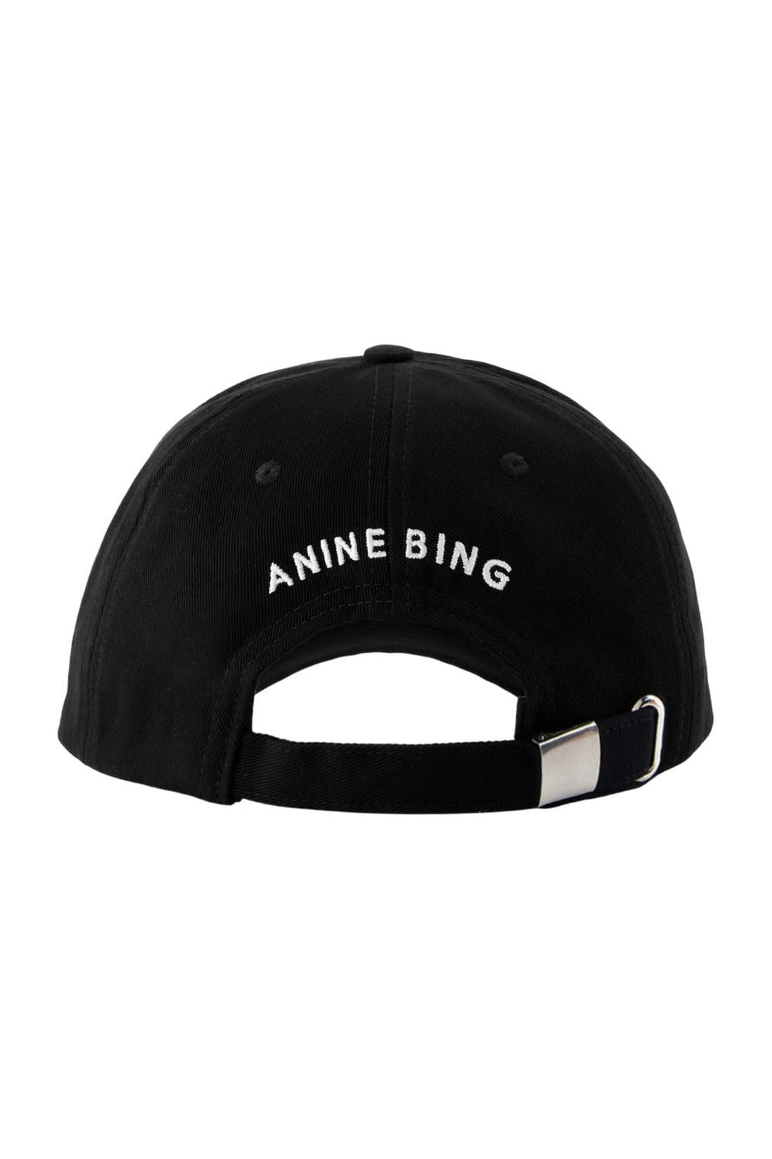 Anine Bing-Jeremy Baseball Cap - ANINE BING - Baumwolle - Schwarz-Outdoor-Black-Deal-Outlet-by-ARCHIVIST