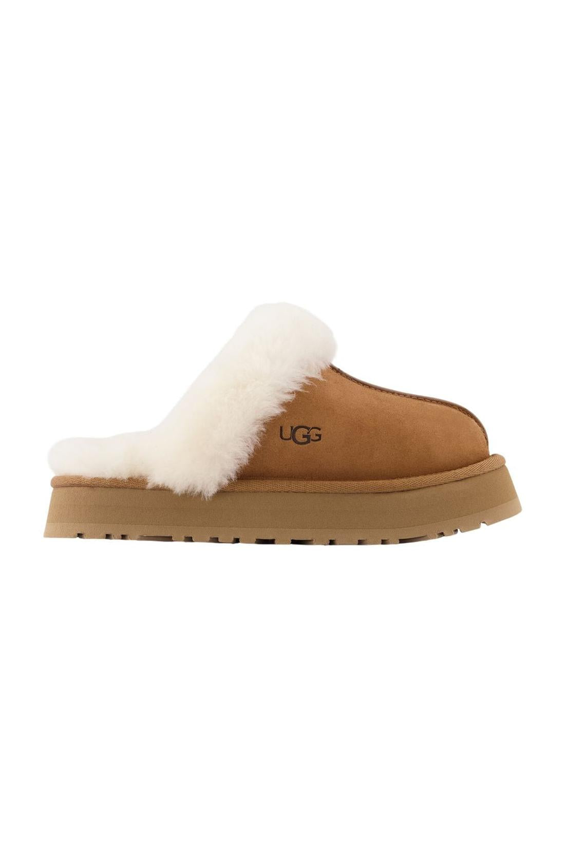 Ugg-Disketten-Pantoletten - Ugg - Leder - Chestnut-schuhe / pantoletten-Black-Deal-Outlet-by-ARCHIVIST