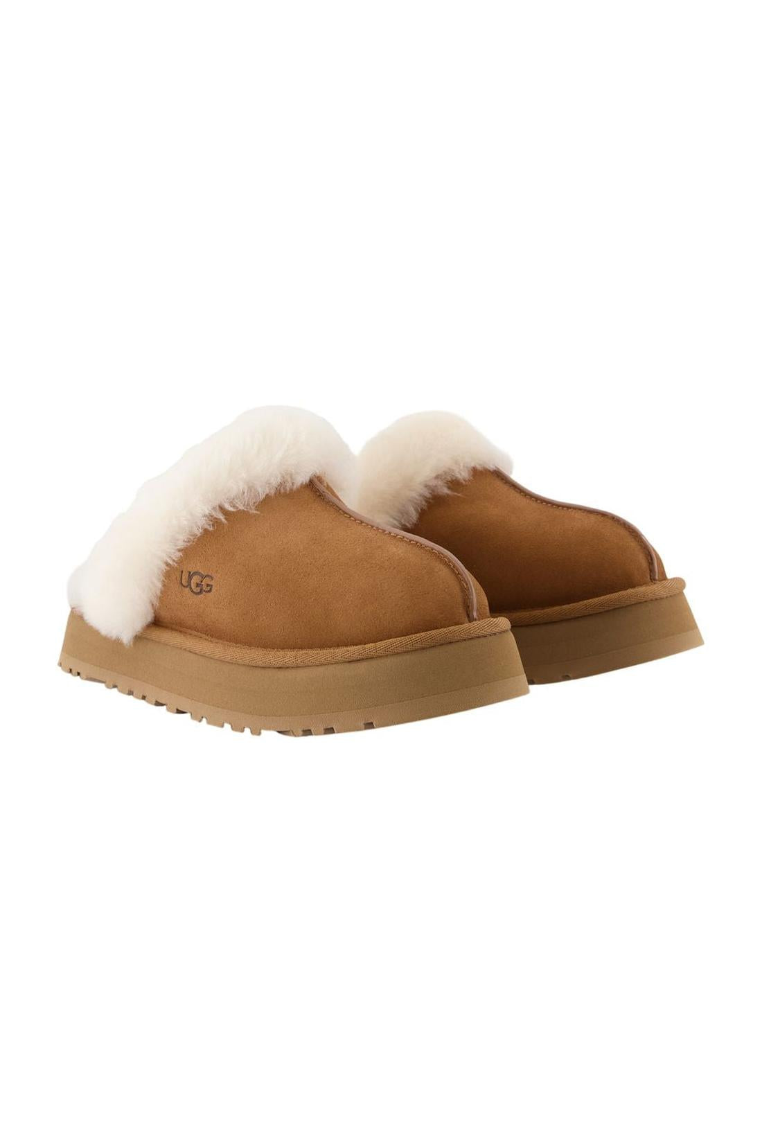 Ugg-Disketten-Pantoletten - Ugg - Leder - Chestnut-schuhe / pantoletten-Black-Deal-Outlet-by-ARCHIVIST