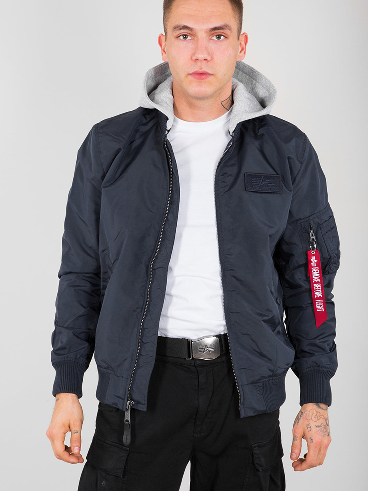 MA-1 TT Hood Light Slim Bomber Jacket