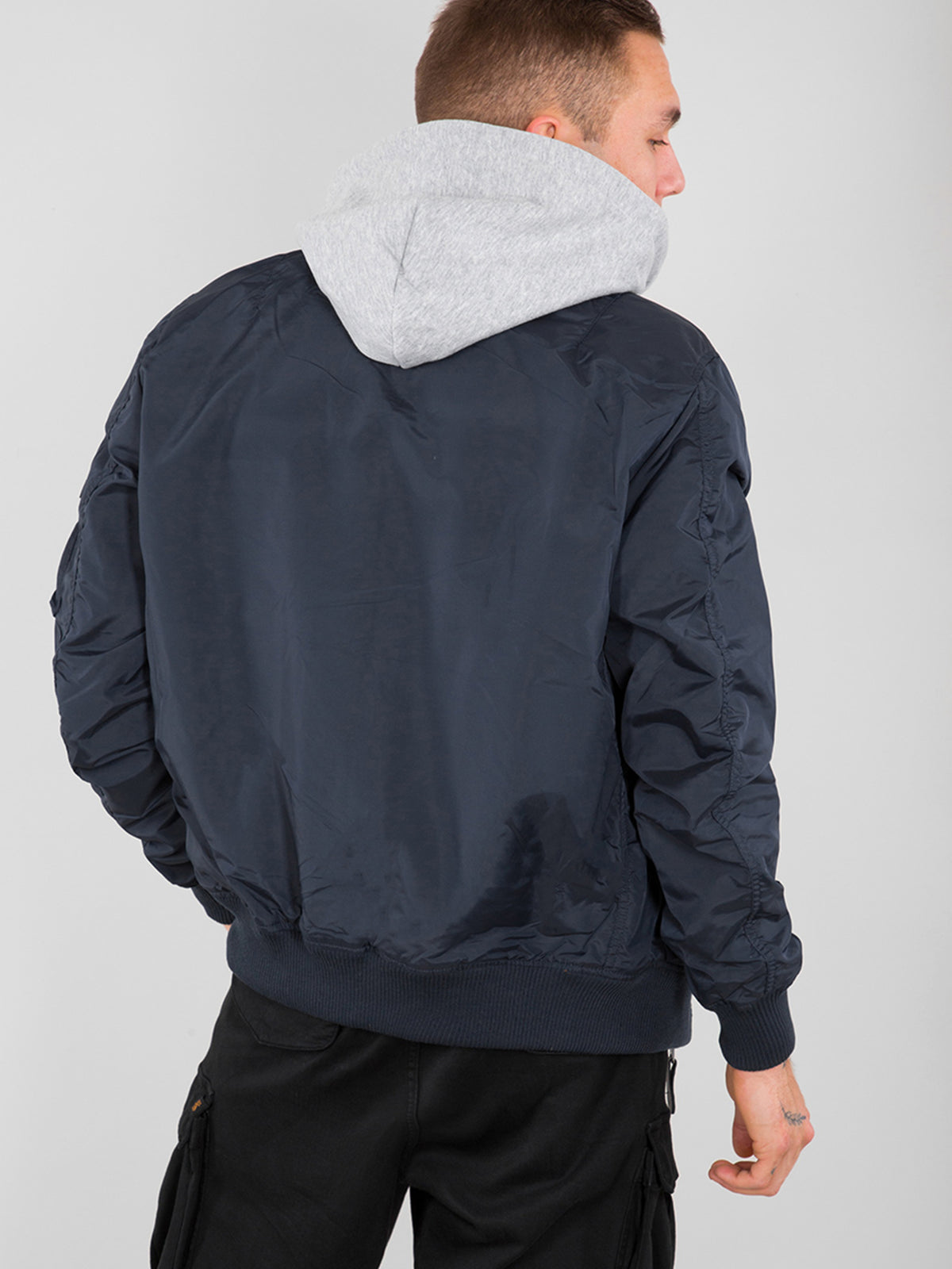 MA-1 TT Hood Light Slim Bomber Jacket