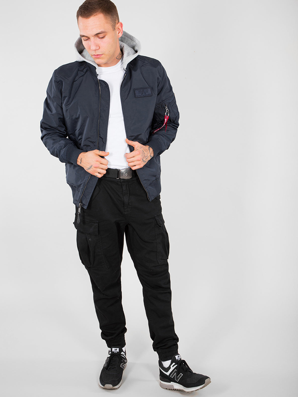 MA-1 TT Hood Light Slim Bomber Jacket