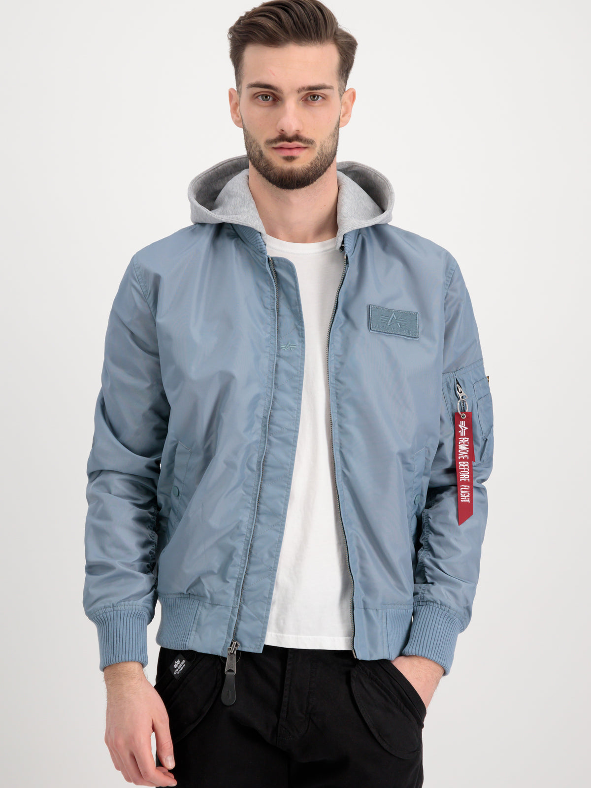 MA-1 TT Hood Light Slim Bomber Jacket