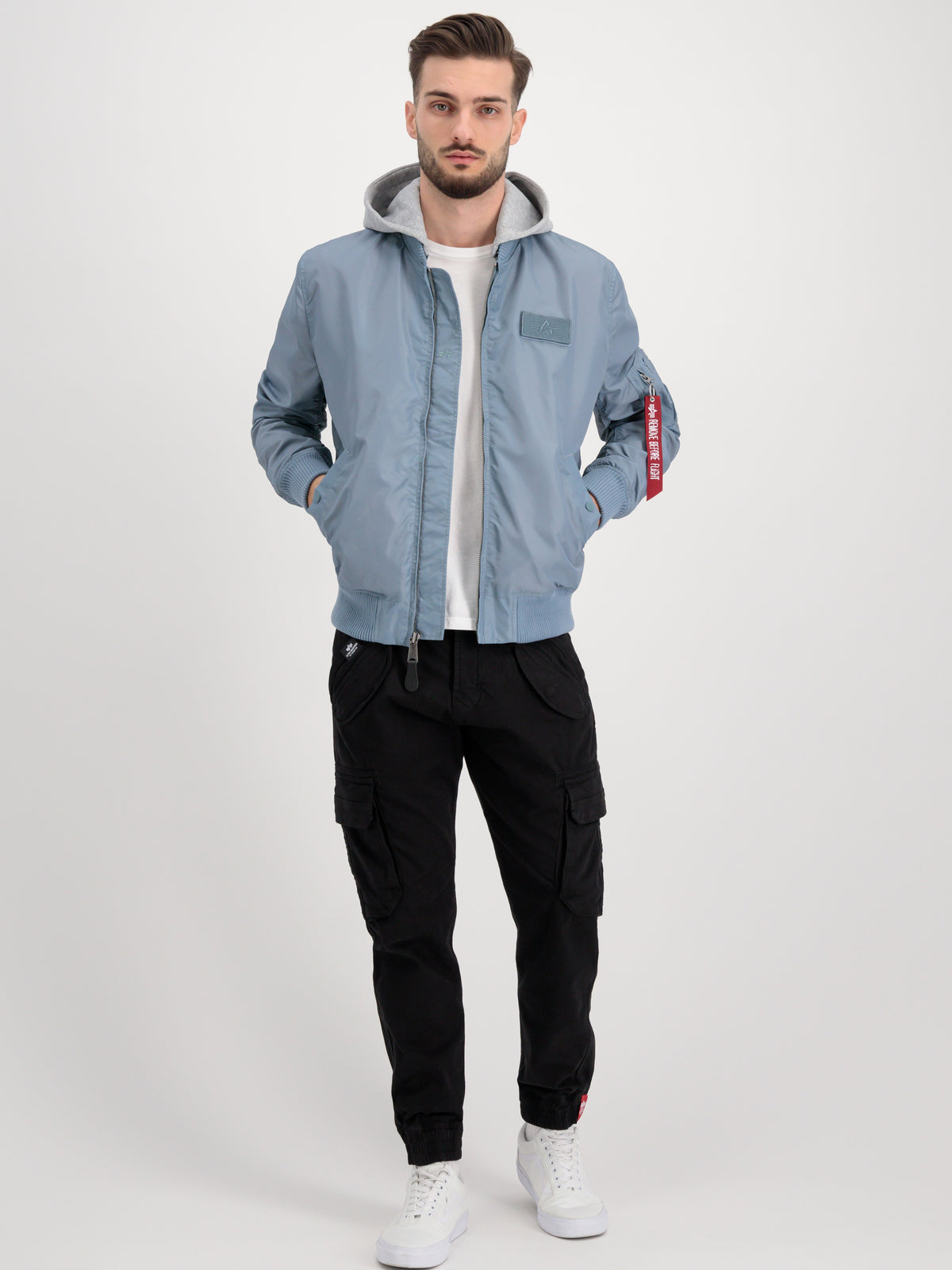 MA-1 TT Hood Light Slim Bomber Jacket
