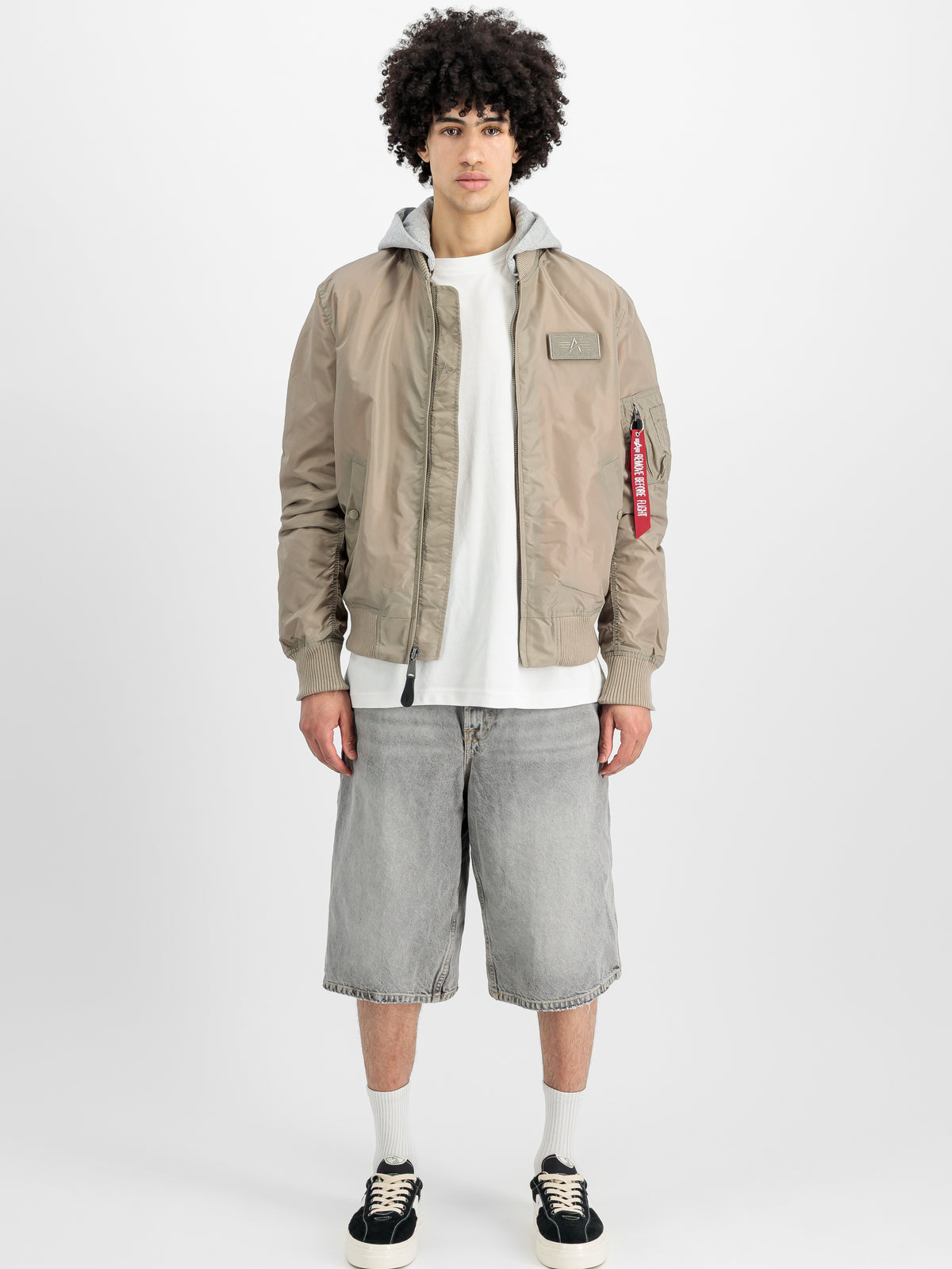 MA-1 TT Hood Light Slim Bomber Jacket
