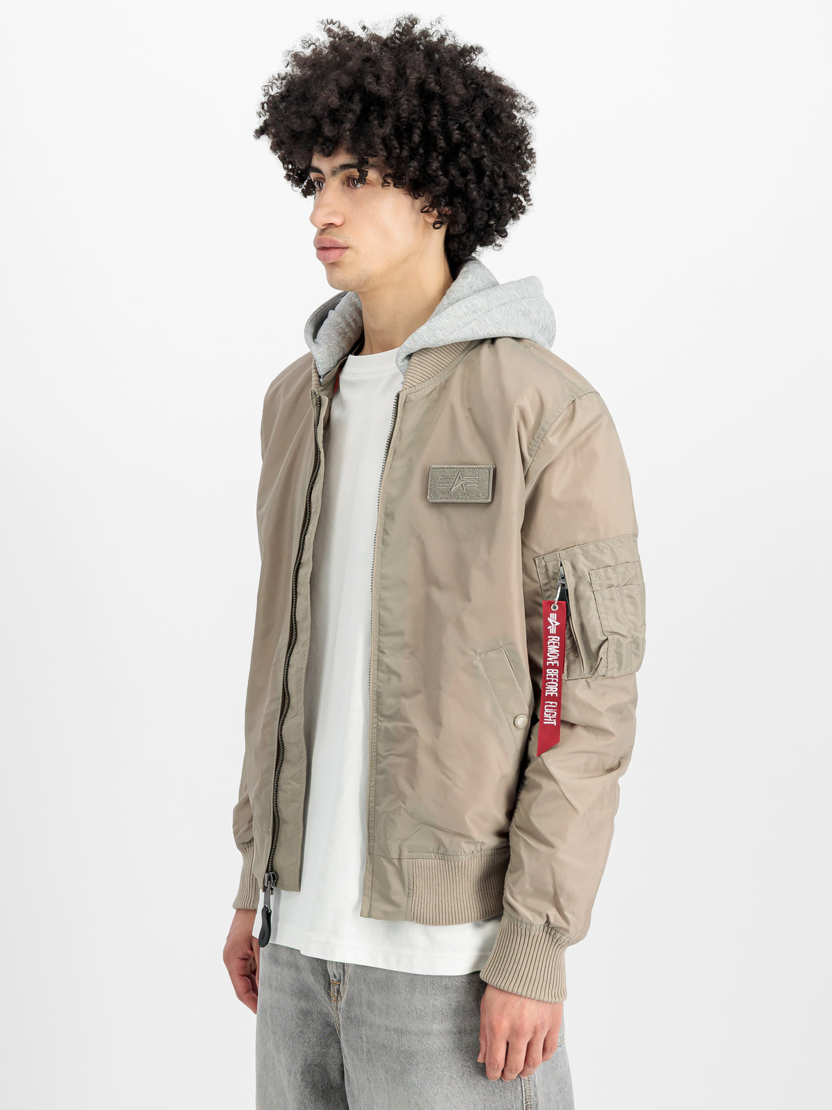 MA-1 TT Hood Light Slim Bomber Jacket