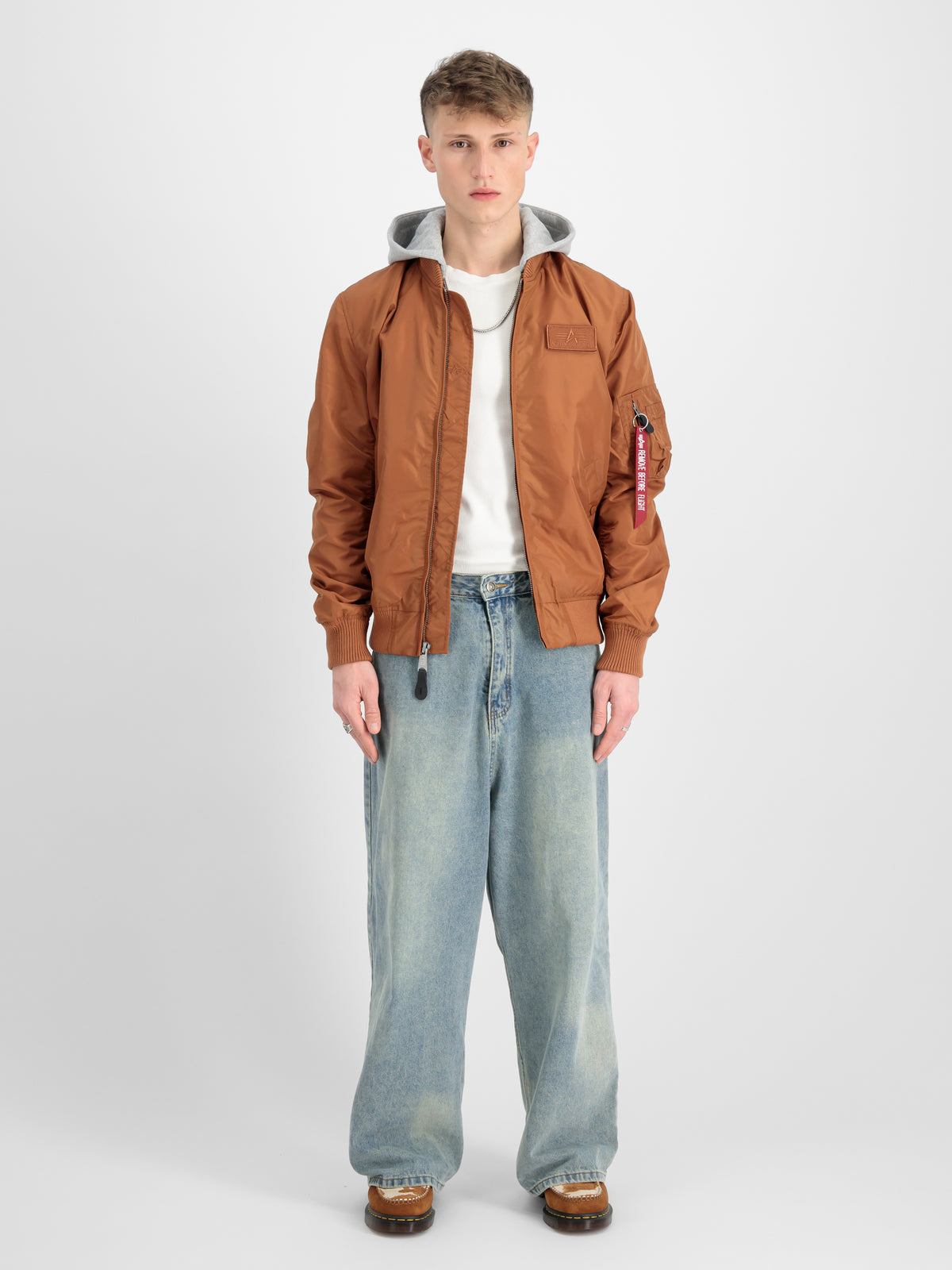 MA-1 TT Hood Light Slim Bomber Jacket
