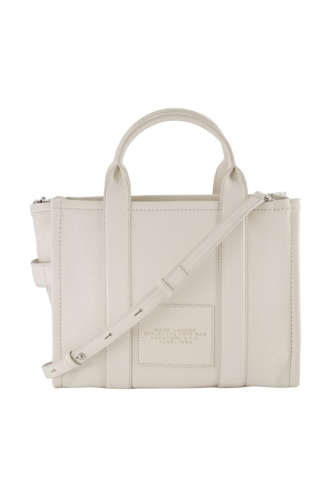 Tote Bag The Medium Tote - Marc Jacobs - Leather - Silver