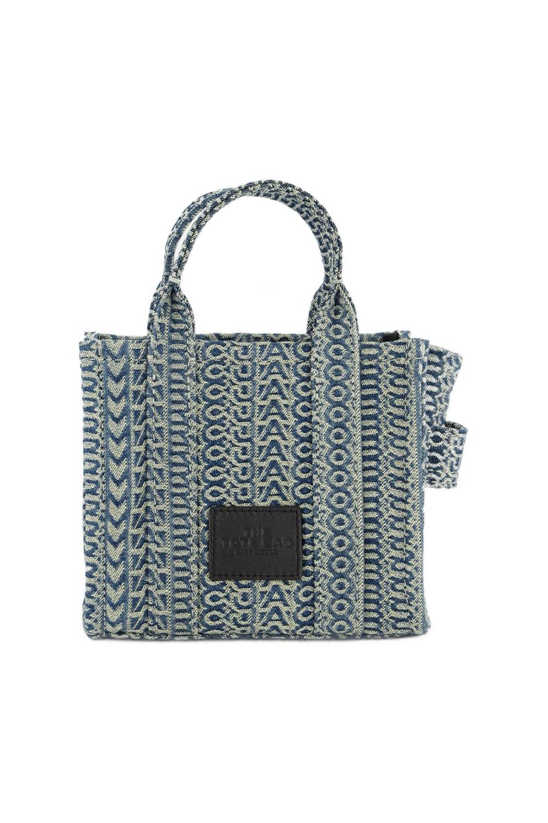Tote bag The Micro Tote - Marc Jacobs - Cotton - Blue