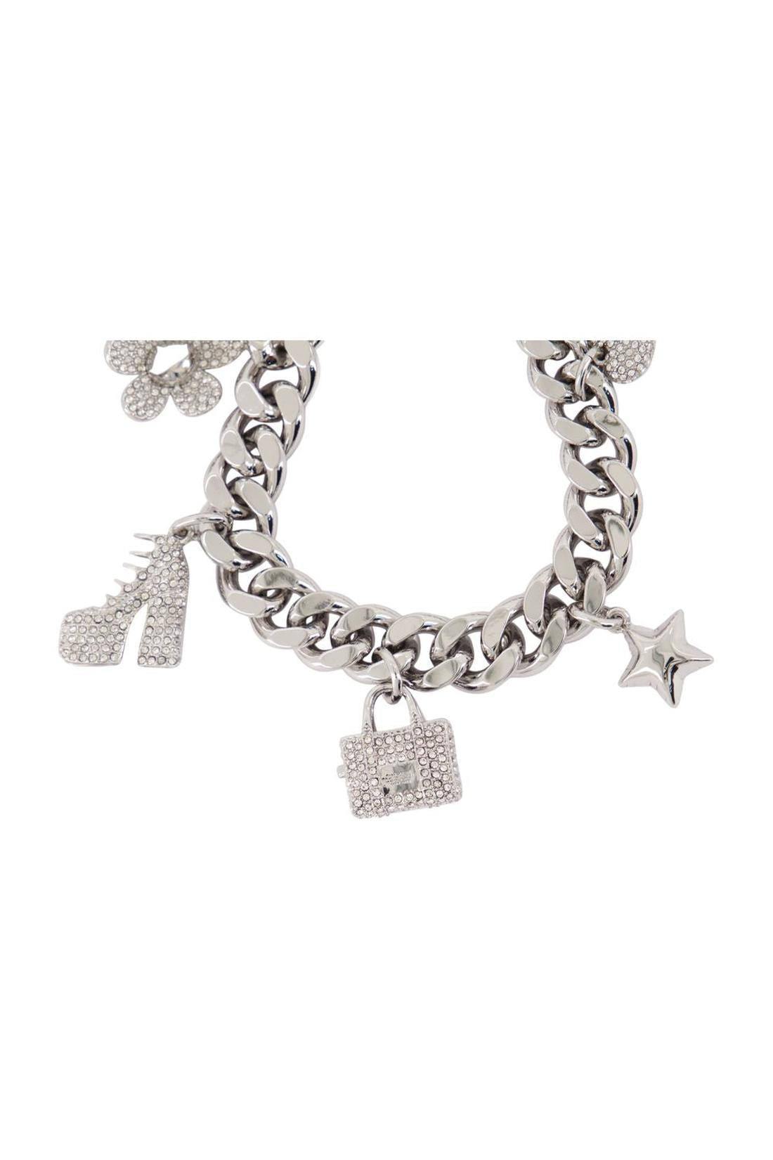 Marc Jacobs-Mini Icon Pave Armband - Marc Jacobs - Metall - Silber-Schmuck-Black-Deal-Outlet-by-ARCHIVIST